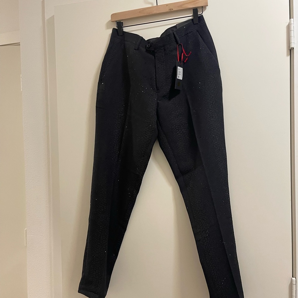 Devils advocate embellished dress pants